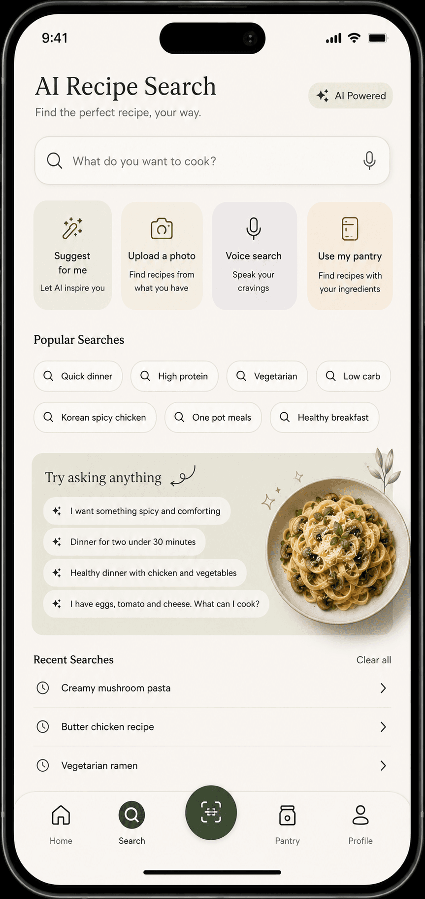 AI Recipe Search